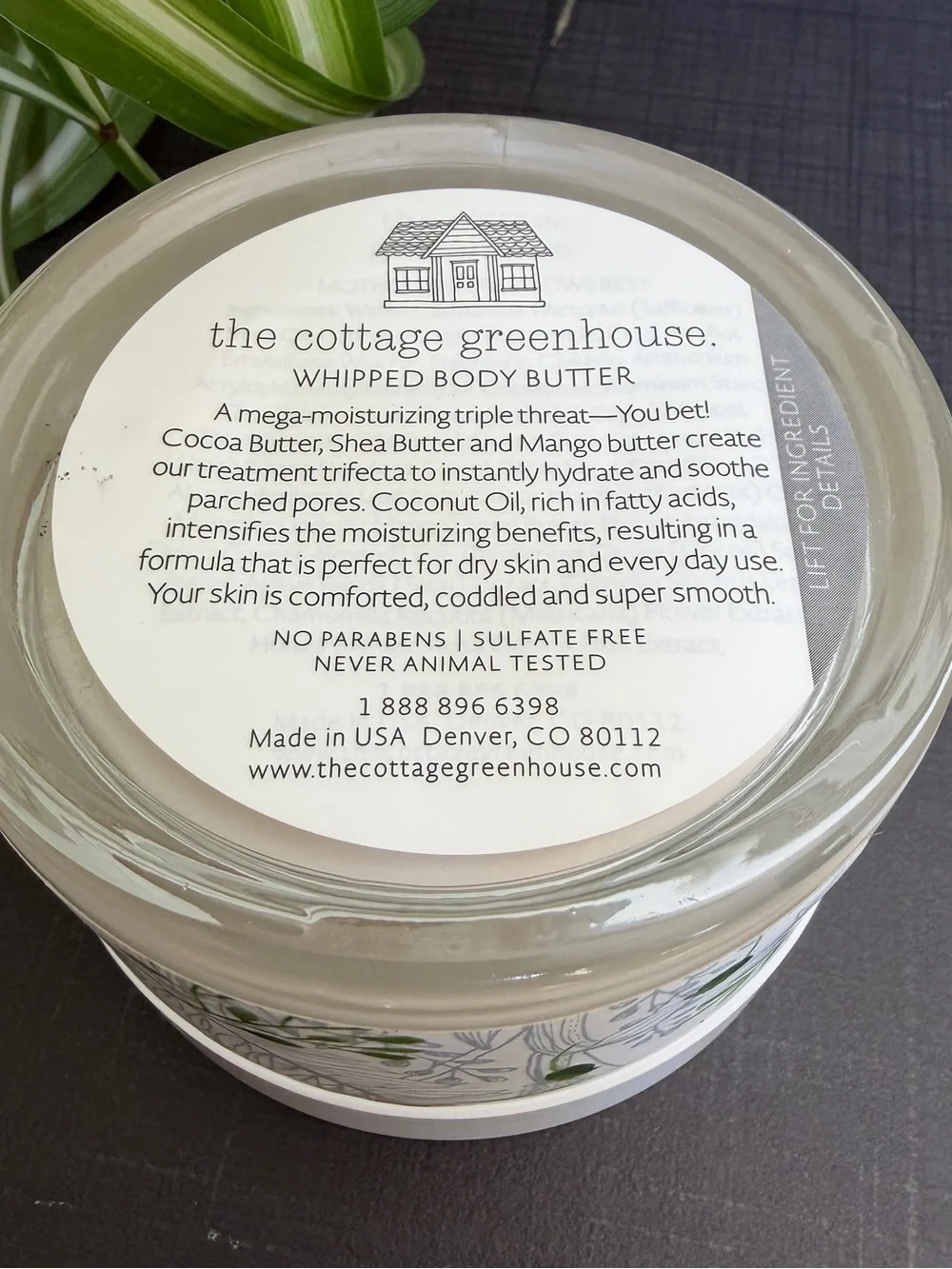The Cottage Greenhouse Japanese Plum & White Tea Whipped Body Butter